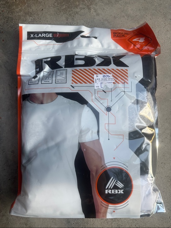 RBX Other - RBX Men’s Performance Tee 4-Pack in White & Black
